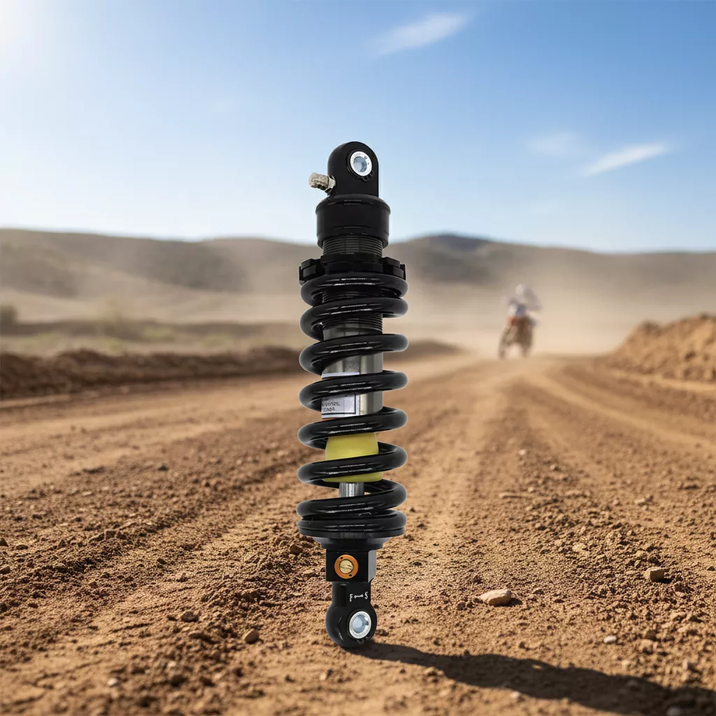 Amortyzator motocyklowy z regulacją odbicia